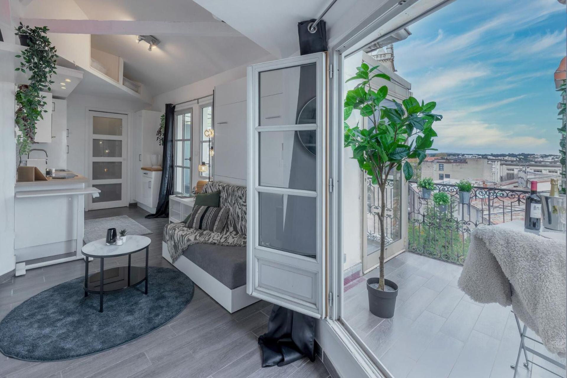 La Terrasse, Vue Sur Les Toits De Montpellier Lejlighed Eksteriør billede